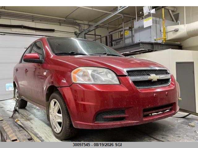 Продаж на аукціоні авто 2007 Chevrolet Aveo Ls, vin: KL1TD55647B129859, номер лоту: 30097545