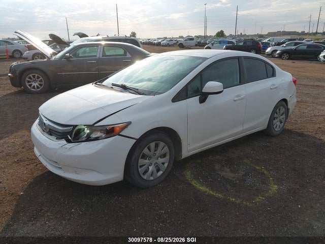 30097578 :رقم المزاد ، 2HGFB2F42CH053794 vin ، 2012 Honda Civic Lx مزاد بيع