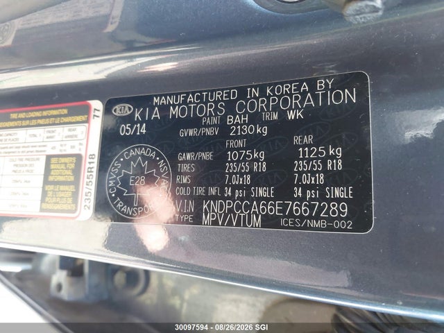 KIA Sportage Sx 2014 KNDPCCA66E7667289 Image 9