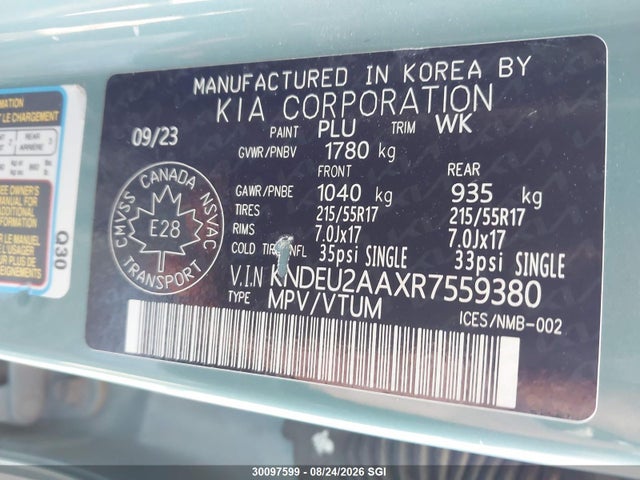 KIA SELTOS S 2024 KNDEU2AAXR7559380 Image 9