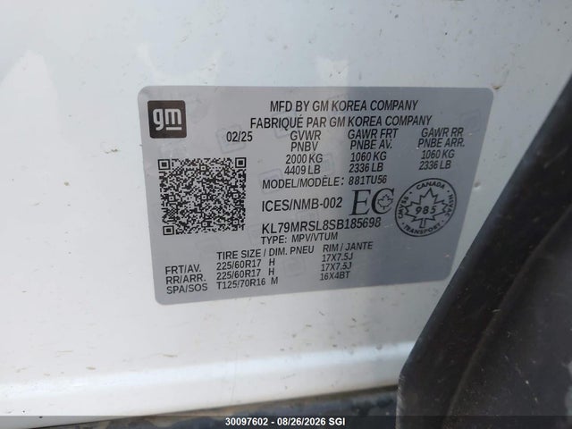 Chevrolet Trailblazer Lt 2025 KL79MRSL8SB185698 Image 9
