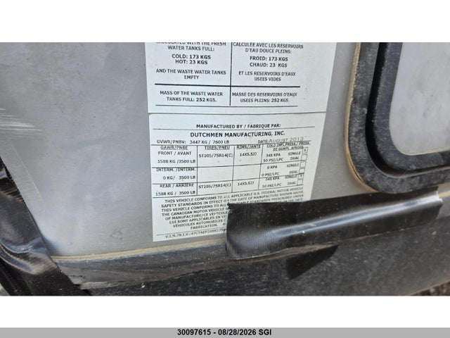 Thor Trailer 250kbhs Aerolite 2014 47CTAEP2XEK175865 Image 5