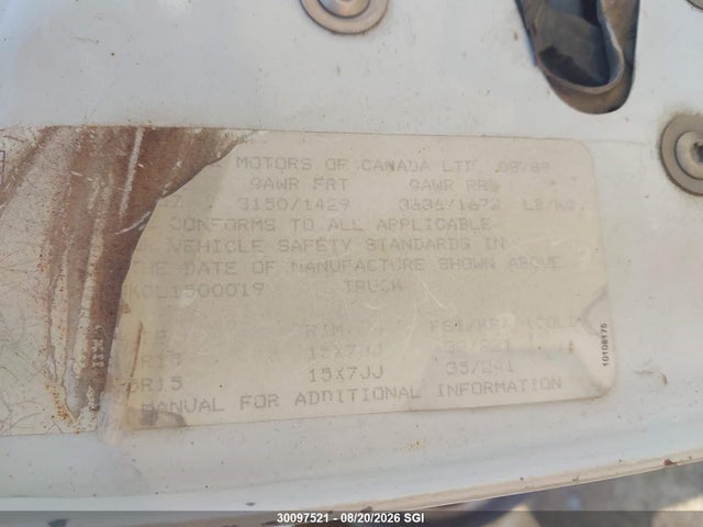 30097521 :رقم المزاد ، 2GTEC14K0L1500019 vin ، 1990 Gmc Sierra C1500 مزاد بيع