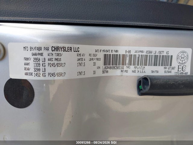Продаж на аукціоні авто 2009 Jeep Grand Cherokee Laredo, vin: 1J8GR48K89C503166, номер лоту: 30095266