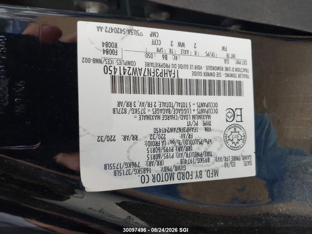 Продажа на аукционе авто 2010 Ford Focus Se, vin: 1FAHP3FN7AW241450, номер лота: 30097496