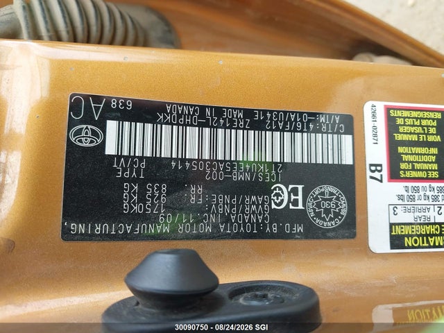 Продажа на аукционе авто 2010 Toyota Corolla Matrix, vin: 2T1KU4EE5AC305414, номер лота: 30090750