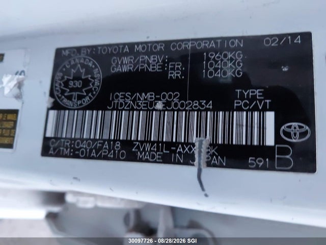 Toyota PRIUS V 2014 JTDZN3EU3EJ002834 Image 9