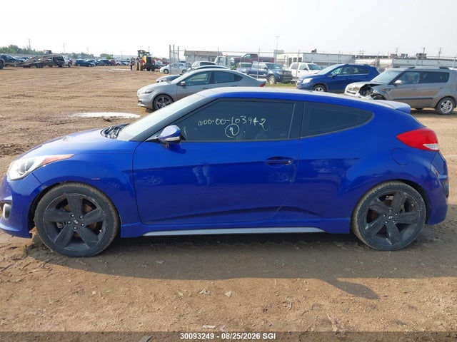 2013 Hyundai Veloster Turbo მანქანა იყიდება აუქციონზე, vin: KMHTC6AE2DU090263, აუქციონის ნომერი: 30093249
