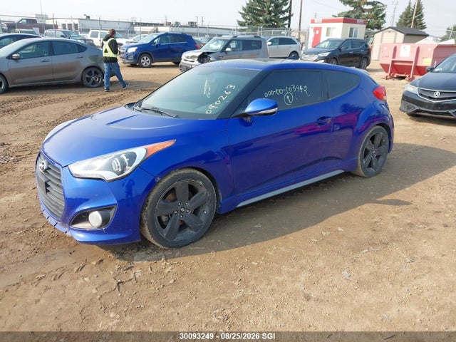 2013 Hyundai Veloster Turbo მანქანა იყიდება აუქციონზე, vin: KMHTC6AE2DU090263, აუქციონის ნომერი: 30093249