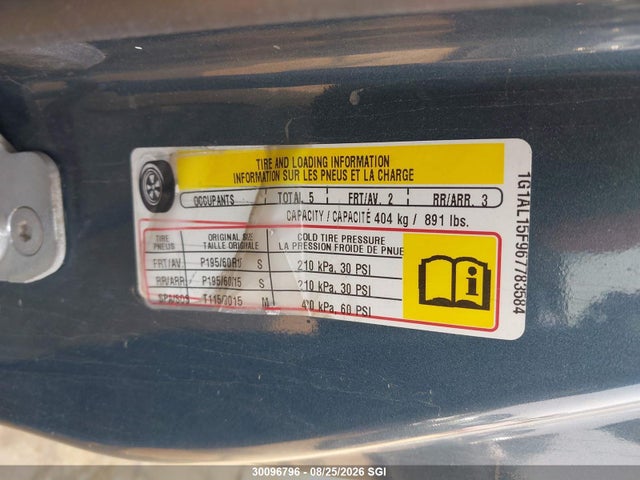 30096796 :رقم المزاد ، 1G1AL15F967783584 vin ، 2006 Chevrolet Cobalt Lt مزاد بيع