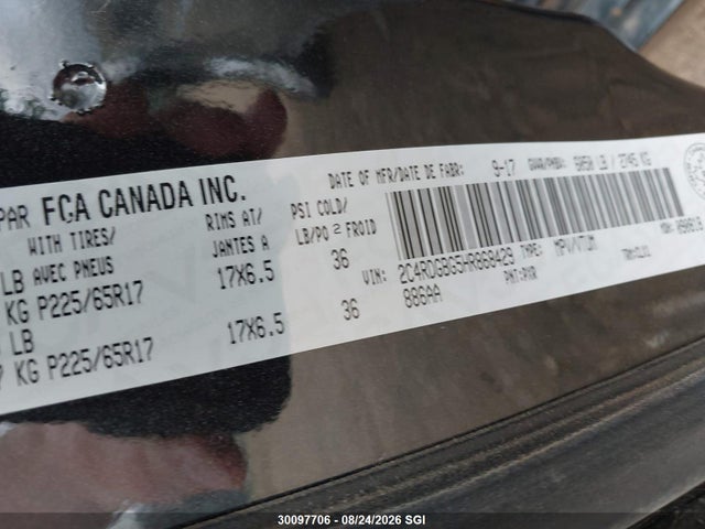 2C4RDGBG5HR868429 Dodge Grand Caravan Cvp/sxt