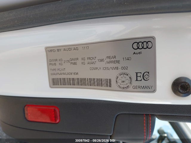 WAUFNAF44JA091634 Audi A4 Prestige