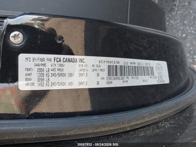 Chrysler Pacifica Touring L 2019 2C4RC1BGXKR613637 Image 9