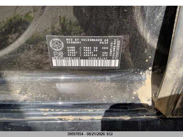 Aukcja sprzedaży 2024 Volkswagen Golf R, vin: WVWFB7CD8RW212523, numer aukcji: 30097854