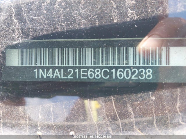 2008 Nissan Altima 2.5/2.5s მანქანა იყიდება აუქციონზე, vin: 1N4AL21E68C160238, აუქციონის ნომერი: 30097861