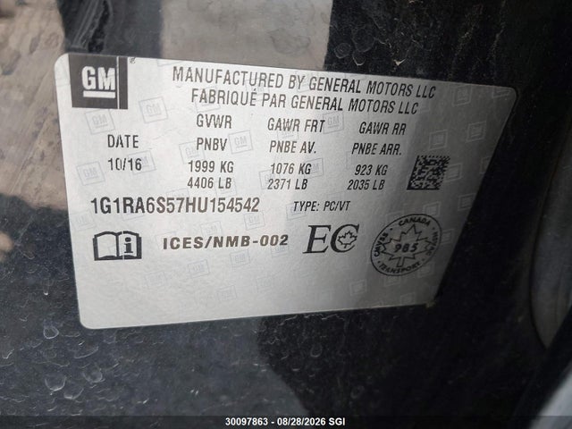 Chevrolet VOLT LT 2017 1G1RA6S57HU154542 Image 9