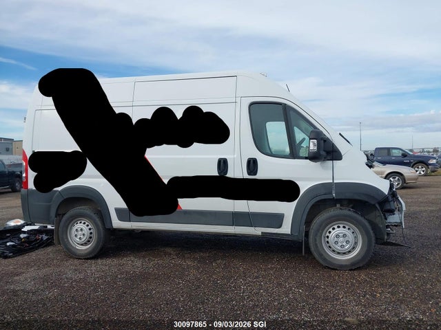 2025 Ram Promaster 2500 2500 High მანქანა იყიდება აუქციონზე, vin: 3C6LRVCG3SE558029, აუქციონის ნომერი: 30097865