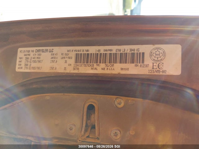 Aukcja sprzedaży 2009 Dodge Ram 1500, vin: 1D3HV18T79S763439, numer aukcji: 30097646