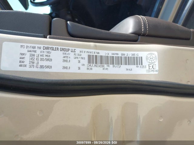 1C4RJFJM6EC425981 Jeep Grand Cherokee Summit
