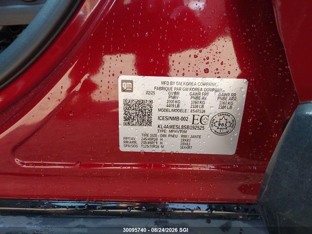 Buick Encore Gx Sport Touring 2025 KL4AMESL8SB192525 Image 9