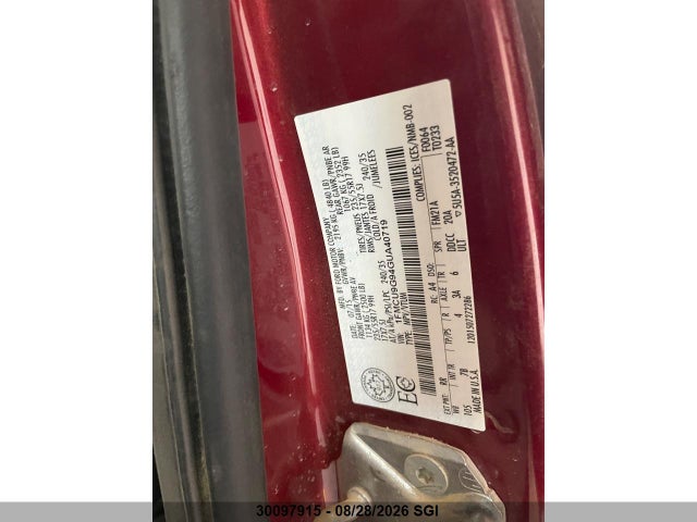 1FMCU9G94GUA40719 Ford ESCAPE SE