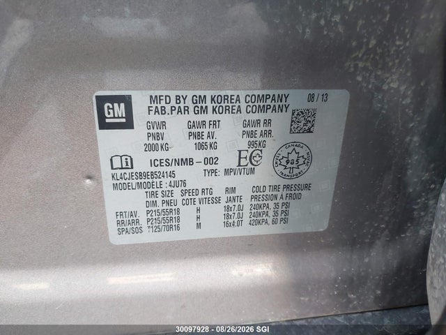Buick Encore 2014 KL4CJESB9EB524145 Image 9