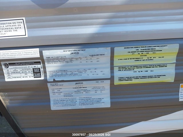 Jayco Jay Flight 2021 1UJBJ0AJ5M17B0343 Image 9
