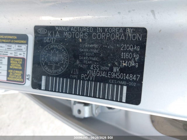KIA Optima Hybrid/ex 2017 KNAGU4LE9H5014847 Image 9
