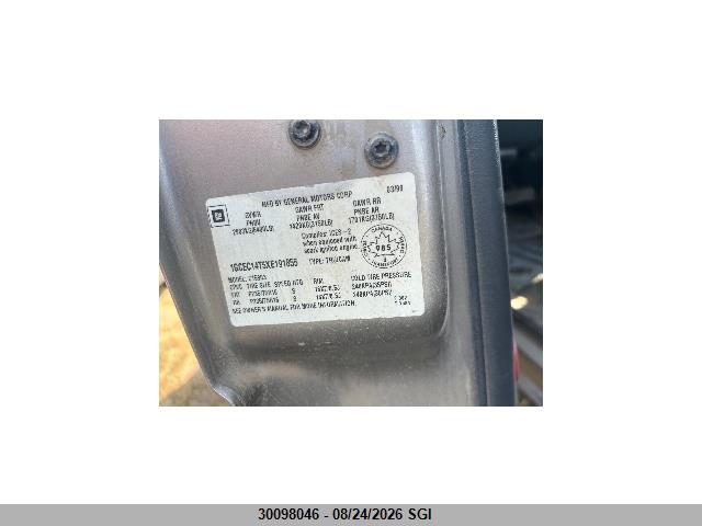 1999 Chevrolet Silverado C1500 მანქანა იყიდება აუქციონზე, vin: 1GCEC14T5XE191855, აუქციონის ნომერი: 30098046