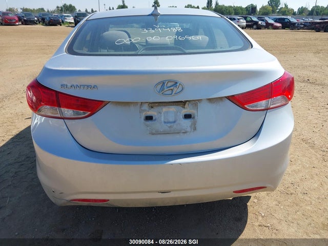30090084 :رقم المزاد ، 5NPDH4AE0DH339488 vin ، 2013 Hyundai Elantra Gls/limited مزاد بيع