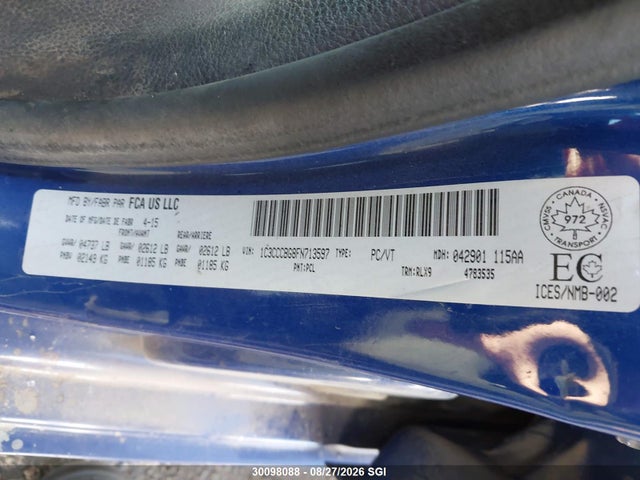Chrysler 200 S 2015 1C3CCCBG8FN713597 Image 9