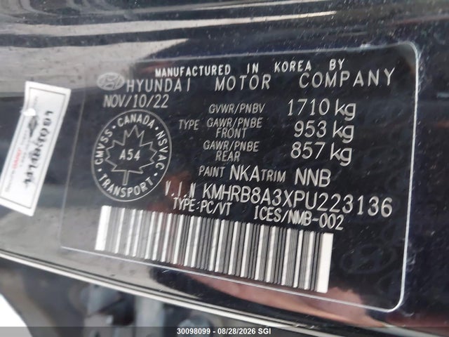 Hyundai Venue Se 2023 KMHRB8A3XPU223136 Image 9