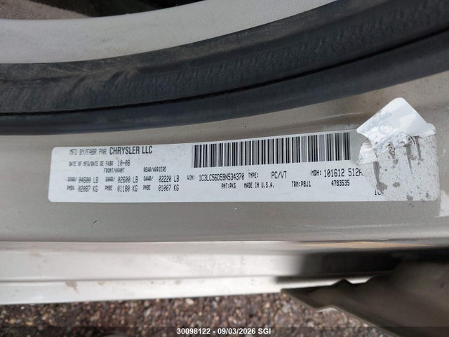Aukcja sprzedaży 2009 Chrysler Sebring Touring, vin: 1C3LC56D59N534370, numer aukcji: 30098122