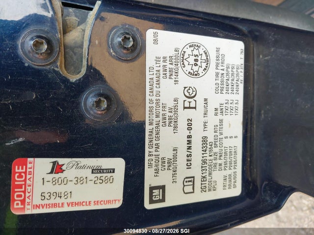 Продажа на аукционе авто 2006 Gmc New Sierra K1500, vin: 2GTEK13T961143389, номер лота: 30094830