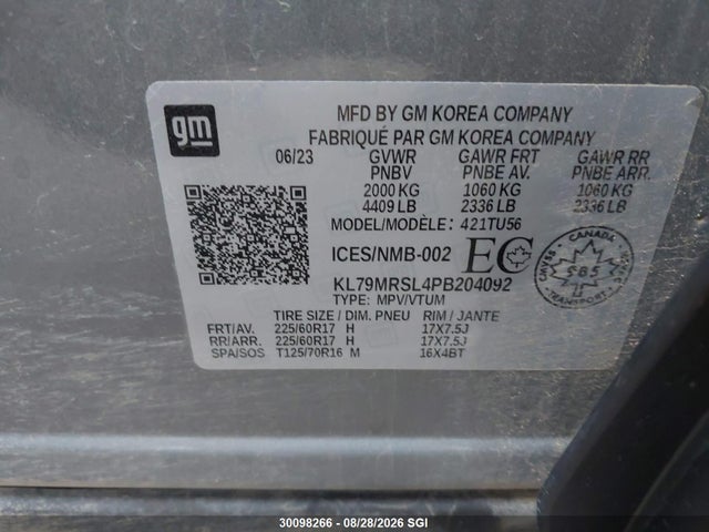 Chevrolet Trailblazer Lt 2023 KL79MRSL4PB204092 Image 9