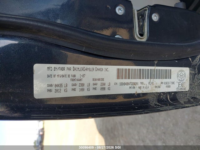 2007 Dodge Caliber Sxt მანქანა იყიდება აუქციონზე, vin: 1B3HB48B47D229201, აუქციონის ნომერი: 30096409