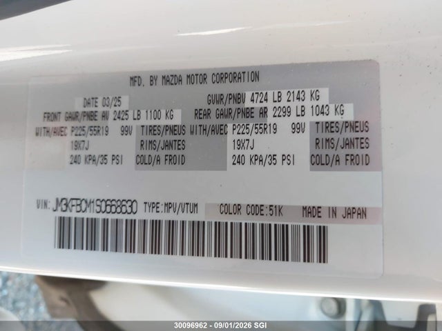 JM3KFBCM1S0668630 Mazda Cx-5 Preferred/carbon Edition