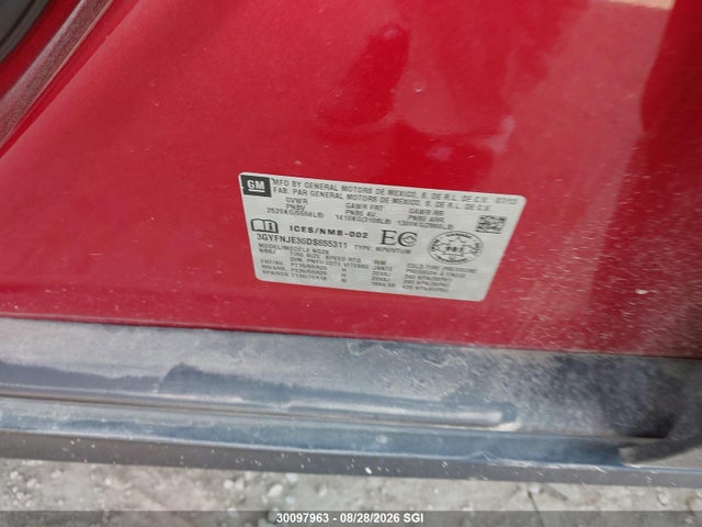 30097963 :رقم المزاد ، 3GYFNJE36DS655311 vin ، 2013 Cadillac Srx Premium Collection مزاد بيع
