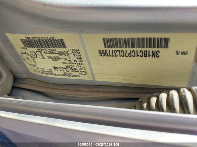 Продаж на аукціоні авто 2012 Nissan Versa S/sl, vin: 3N1BC1CP7CL377966, номер лоту: 30098365