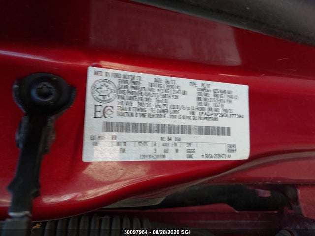 Aukcja sprzedaży 2013 Ford Focus Se, vin: 1FADP3F29DL377394, numer aukcji: 30097964