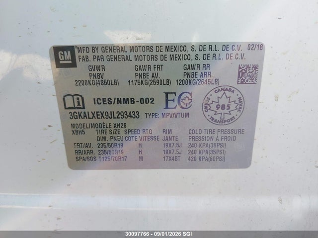 GMC Terrain Denali 2018 3GKALXEX9JL293433 Image 9
