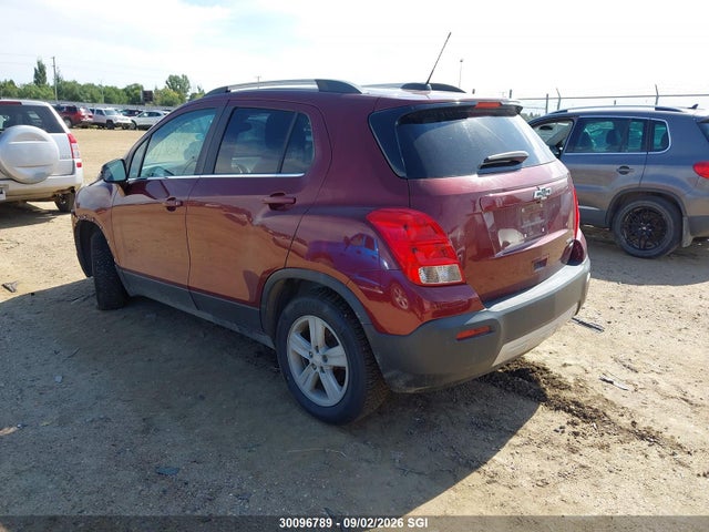 2015 Chevrolet Trax 1lt მანქანა იყიდება აუქციონზე, vin: 3GNCJRSB4FL123056, აუქციონის ნომერი: 30096789