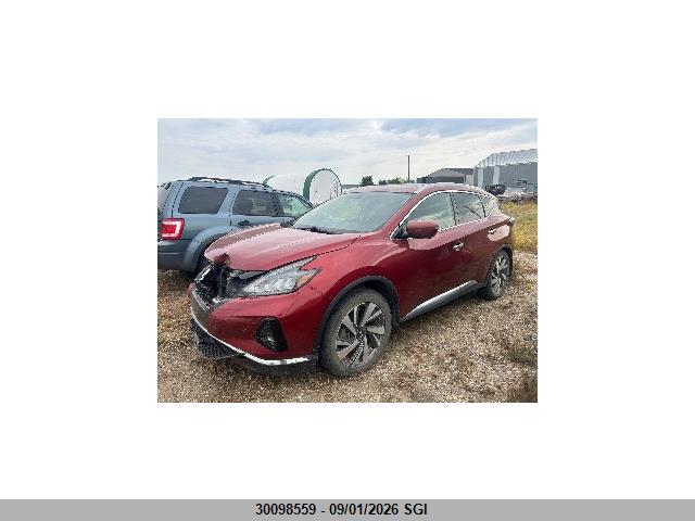 30098559 :رقم المزاد ، 5N1AZ2MS5KN147661 vin ، 2019 Nissan Murano S/sl/sv/platinum مزاد بيع