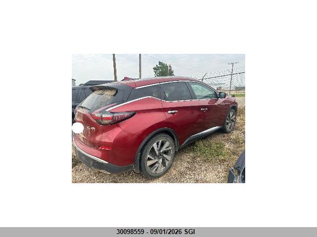 30098559 :رقم المزاد ، 5N1AZ2MS5KN147661 vin ، 2019 Nissan Murano S/sl/sv/platinum مزاد بيع