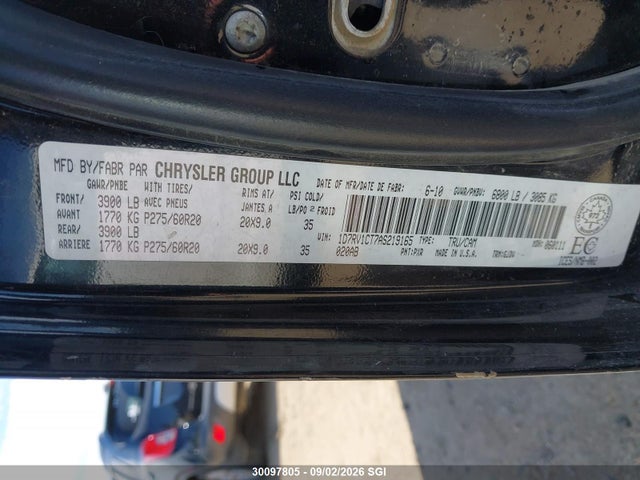 Продаж на аукціоні авто 2010 Dodge Ram 1500, vin: 1D7RV1CT7AS219165, номер лоту: 30097805