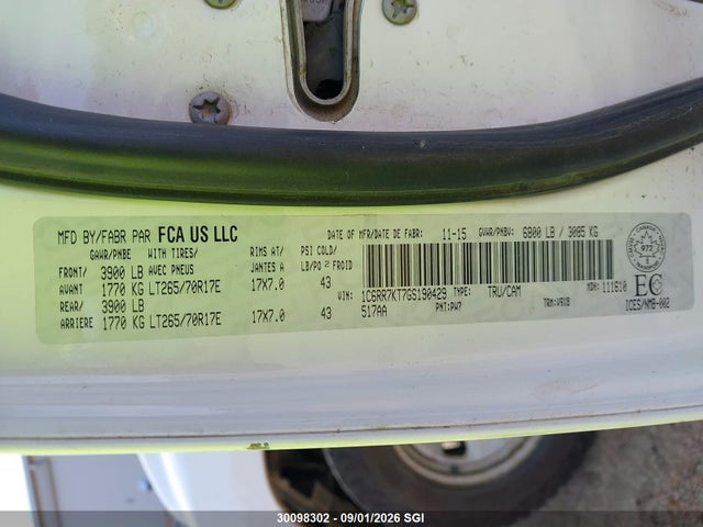 RAM 1500 St 2016 1C6RR7KT7GS190429 Image 9