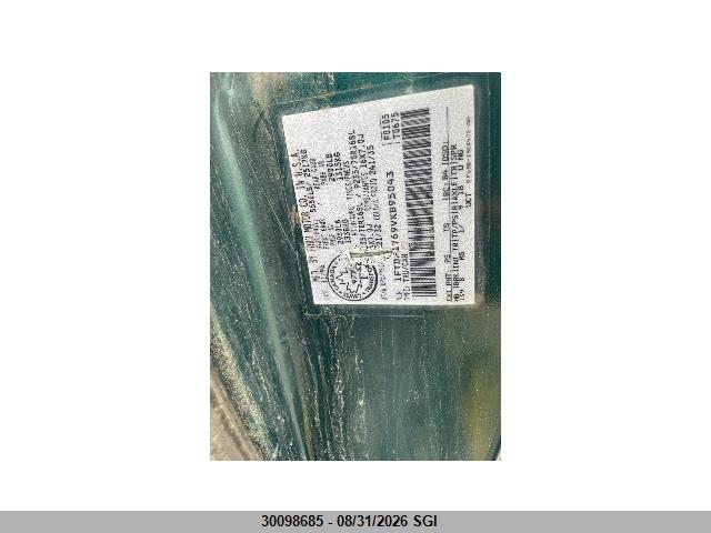 30098685 :رقم المزاد ، 1FTDF1769VKB95043 vin ، 1997 Ford F150 مزاد بيع