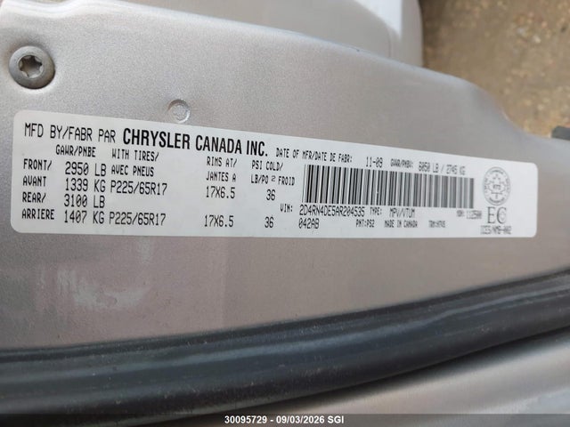Продаж на аукціоні авто 2010 Dodge Grand Caravan Se, vin: 2D4RN4DE5AR204535, номер лоту: 30095729