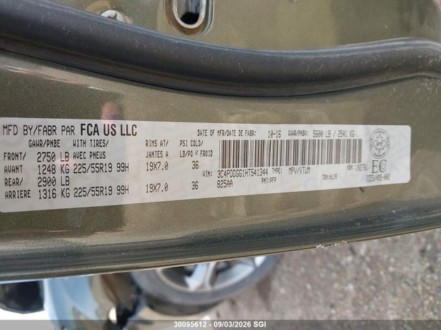 Dodge Journey Crossroad 2017 3C4PDDGG1HT541344 Image 9