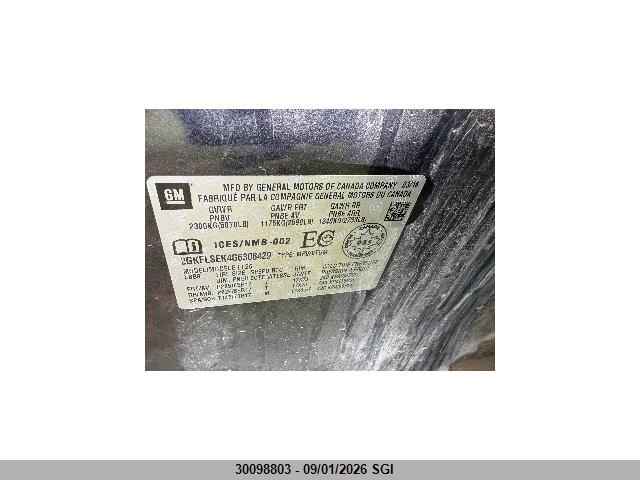 GMC Terrain Sle-1 2016 2GKFLSEK4G6308429 Image 8